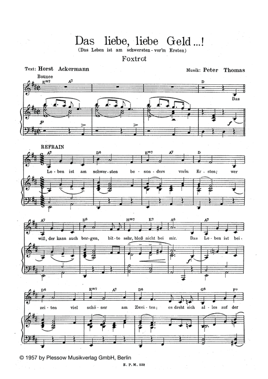 Produktbild zu: Das liebe, liebe GeldFoxtrott