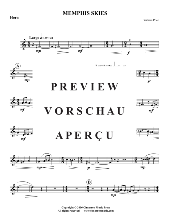 Produktgalerie: Seite 5 von 14 Memphis Skies , , (Blechbläserquintett)