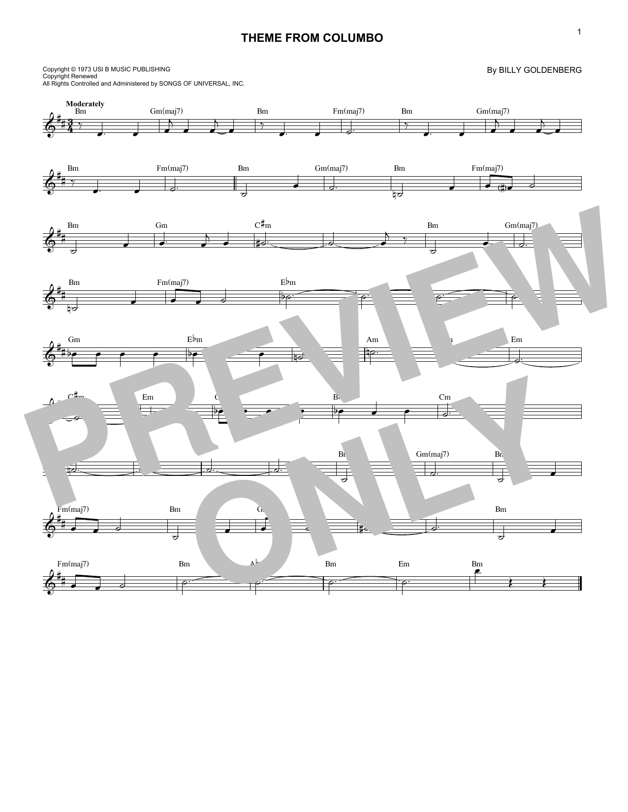 Product picture to: Theme From Columbo