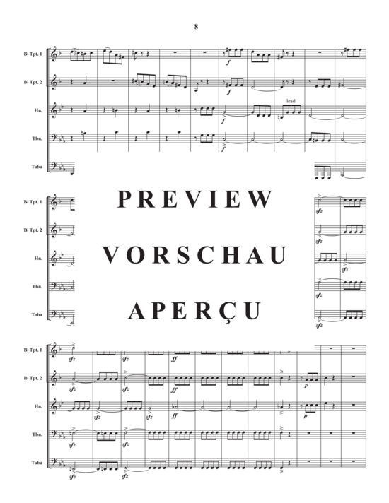 Produktgalerie: Seite 10 von 21 Mvt. 1 from Symphony No. 5 , , (Blechbläserquintett)