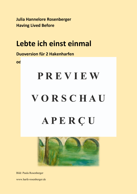 gallery: Lebte ich einst einmal, , (Duo 2x hook harp / harp piano)