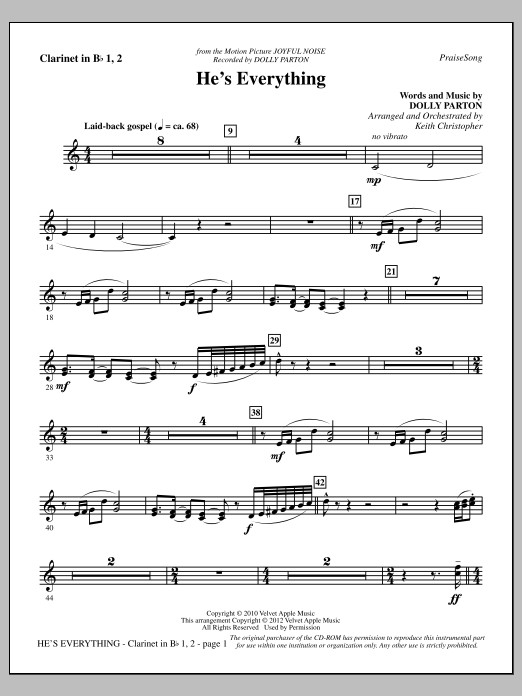 Produktbild zu: He's Everything - Bb Clarinet 1 & 2