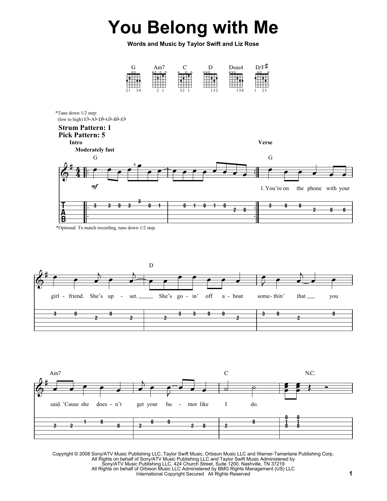 Produktbild zu: You Belong With Me