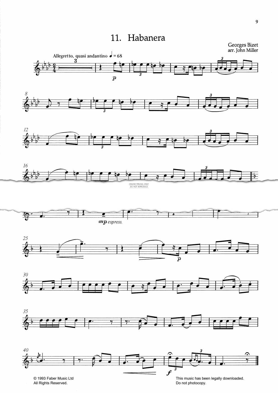 Produktgalerie: Seite 1 von 1 Habañera, Georges Bizet, Klavier, Trompete