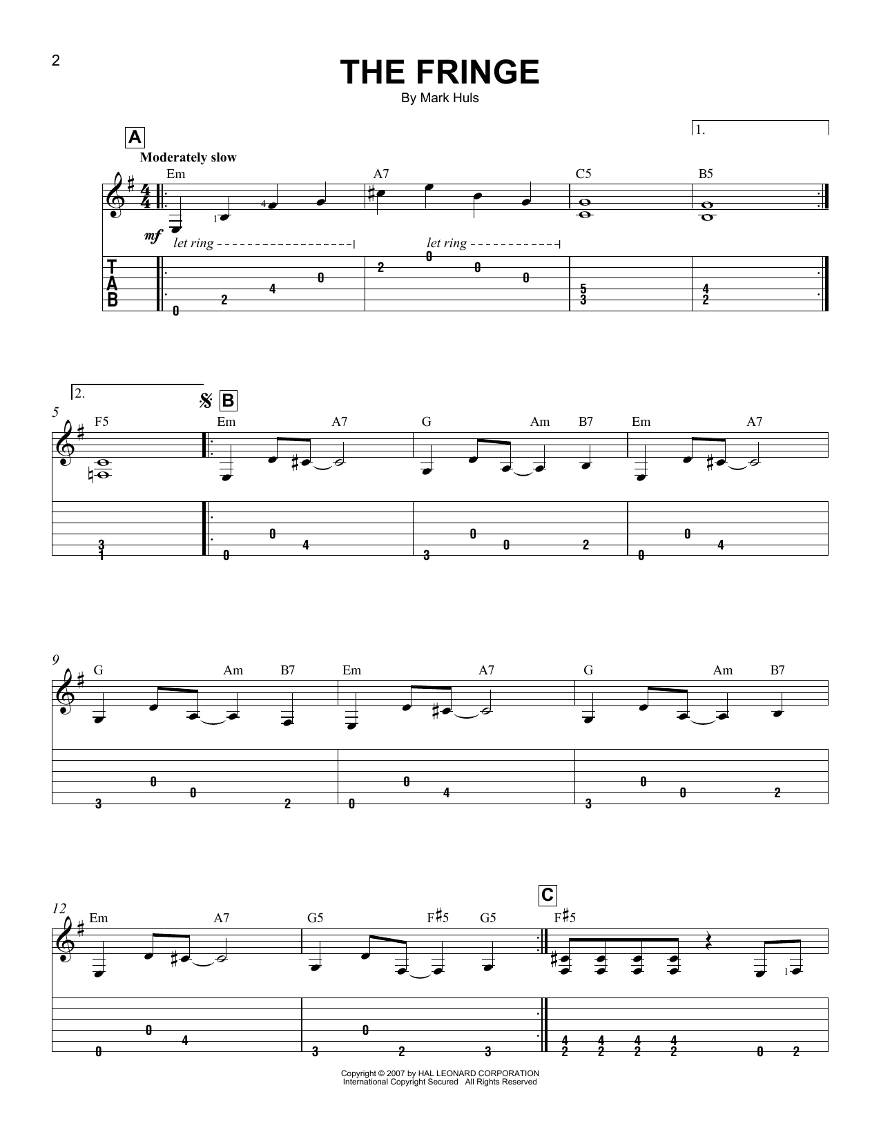 Produktgalerie: Seite 1 von 1 The Fringe, Mark Huls, Gitarre