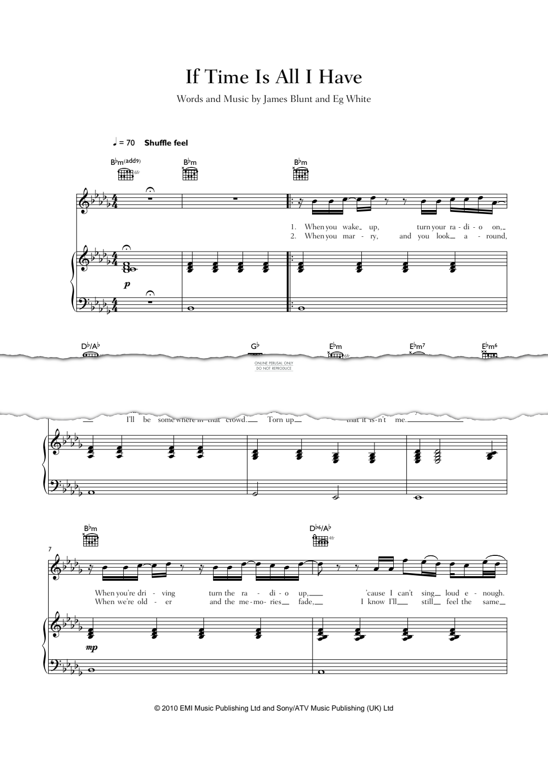 Produktgalerie: Seite 1 von 1 If Time Is All I Have, James Blunt, Gesang, Gitarre, Klavier