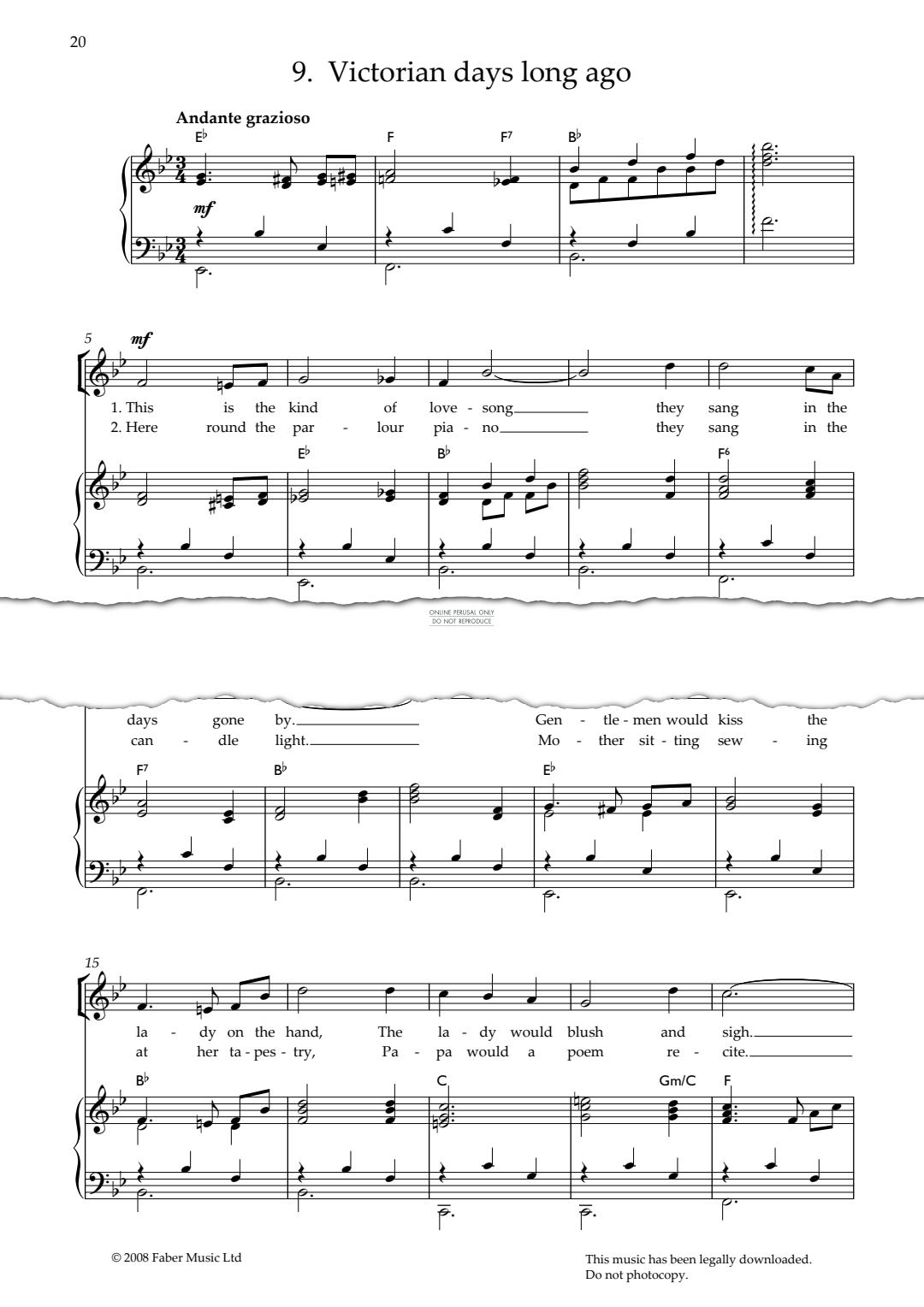 Produktgalerie: Seite 1 von 1 Victorian Days Long Ago (from 'Footprints'), Lin Marsh, Gesang, Gitarre, Klavier