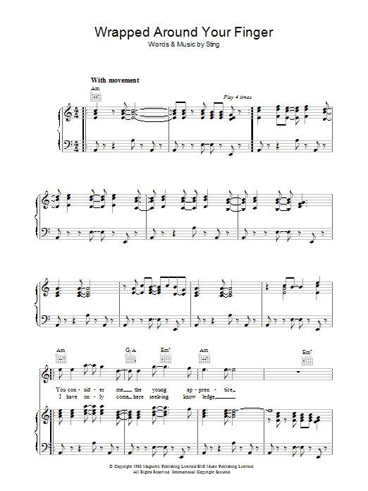 Product picture to:  Wrapped Around Your Finger - The Police