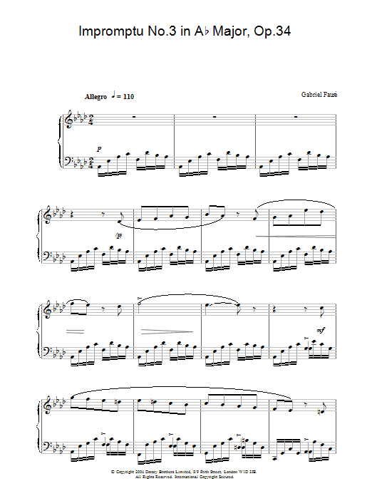 Produktbild zu: Impromptu No.3 in Ab Major, Op.34