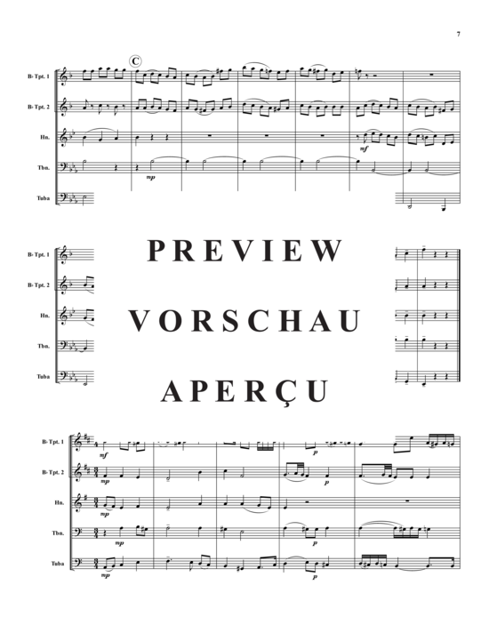 Produktgalerie: Seite 8 von 21 Sleeping Beauty Suite – 5 Sätze , , (Blechbläserquintett)