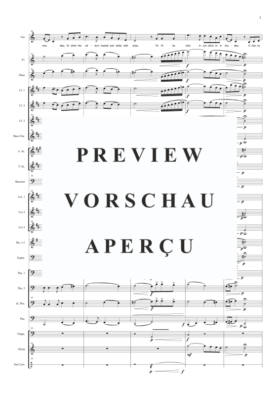 Produktgalerie: Seite 6 von 11 Irish medley for voice and concert band, , Solo Gesang und Orchester