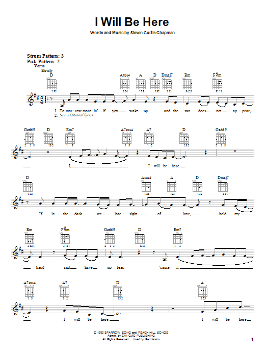 Product gallery: Page 1 of 1 I Will Be Here, Steven Curtis Chapman