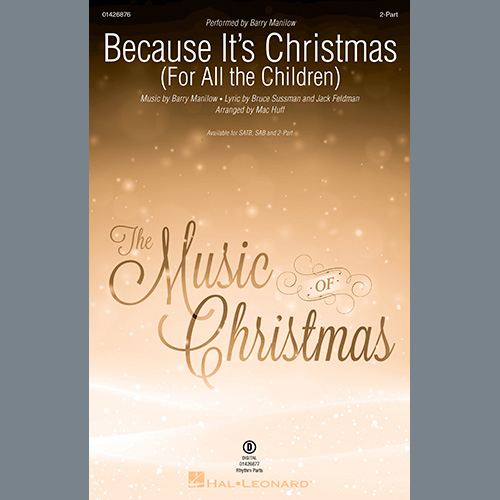 cover: Because It's Christmas (For All the Children) (arr. Mac Huff), Barry Manilow, Chor