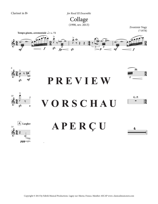 Product gallery: Page 15 of 21 Collages , , (Woodwind trio for oboe, clarinet in Bb + bassoon)