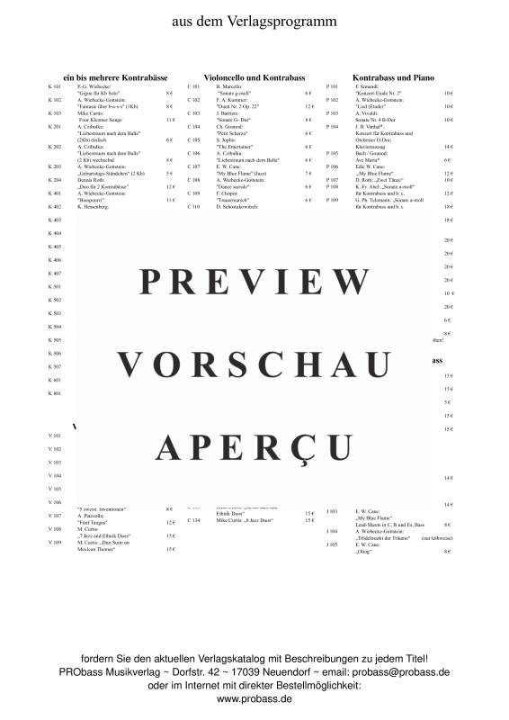 Produktgalerie: Seite 5 von 11 Oliog, , Combo: Melodiestimme in C/B/Es, Kontrabass