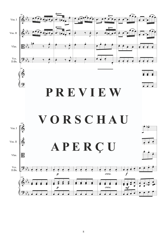 Produktgalerie: Seite 9 von 11 Cembalo Konzert Nr. 5 in Es-Dur, , Cembalo und Streichorchester