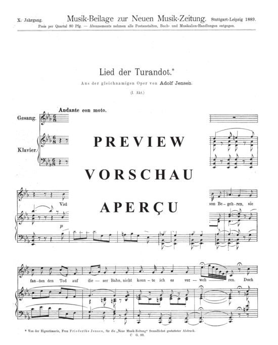 Product gallery: Page 2 of 3 Lied der Turandot , , Piano and Voice