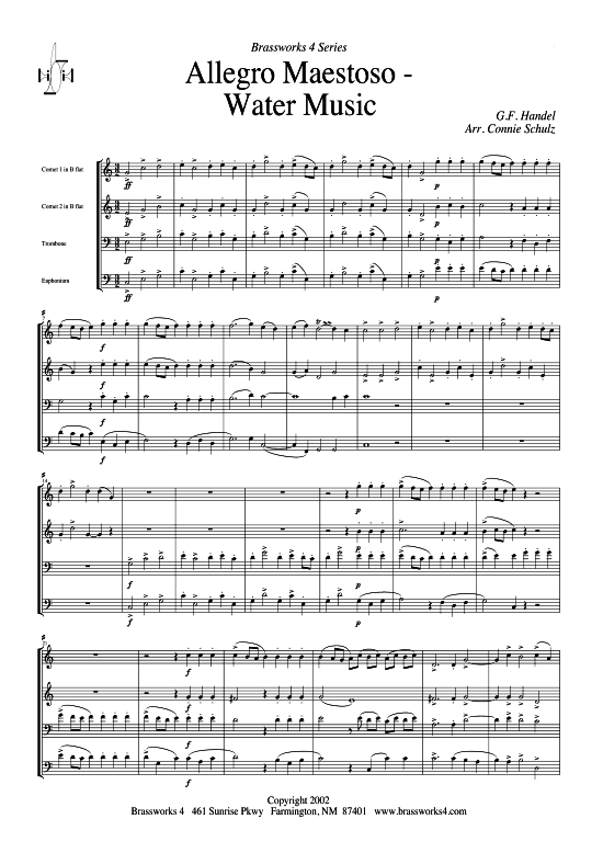 Produktbild zu: Allegro MaestosoG. F. Händel (Wassermusik)
