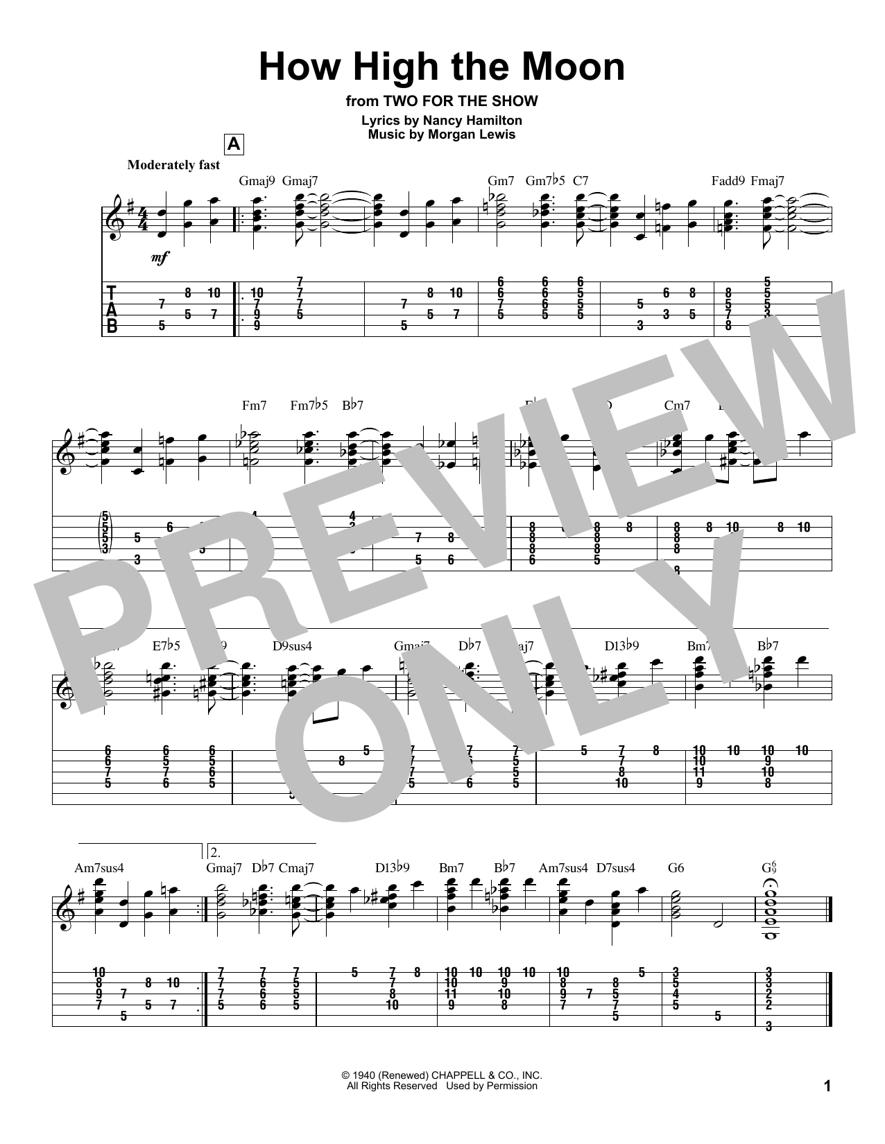 Produktgalerie: Seite 1 von 1 How High The Moon, Les Paul & Mary Ford, Gitarre