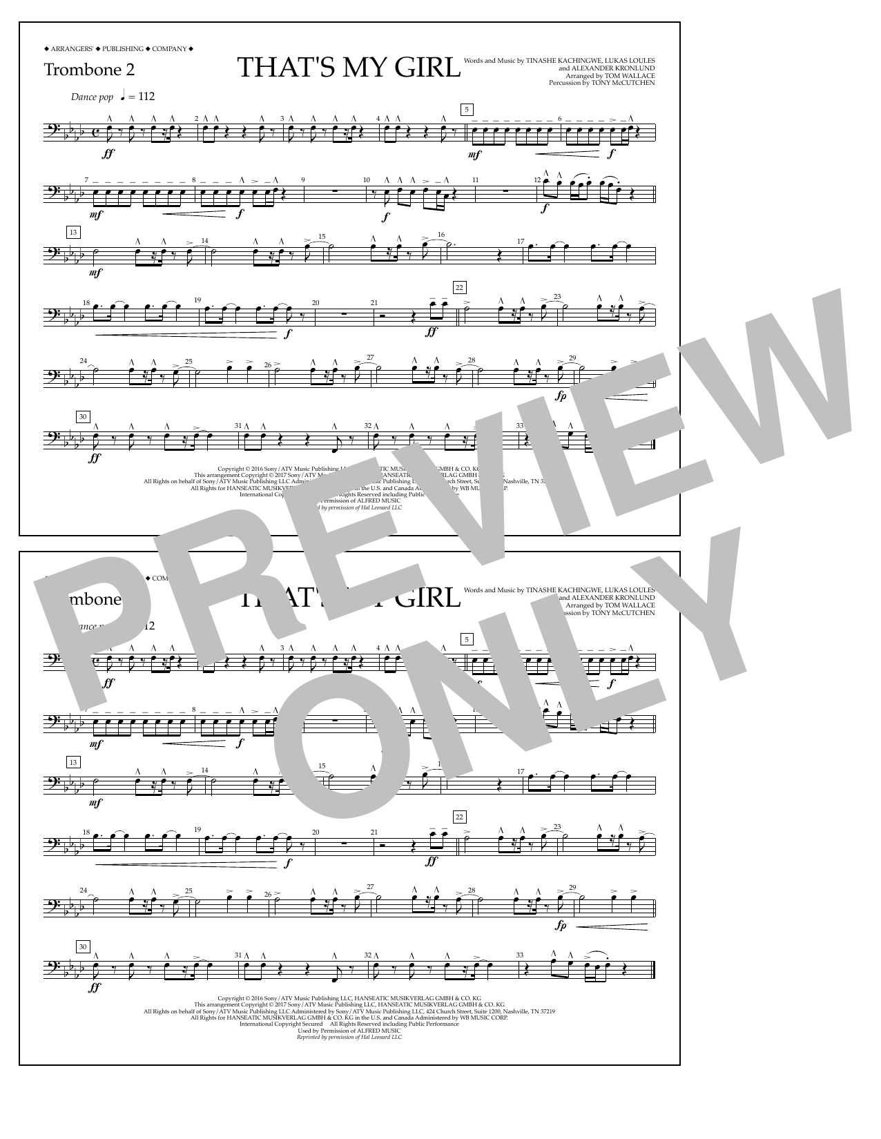 Produktbild zu: That's My Girl - Trombone 2