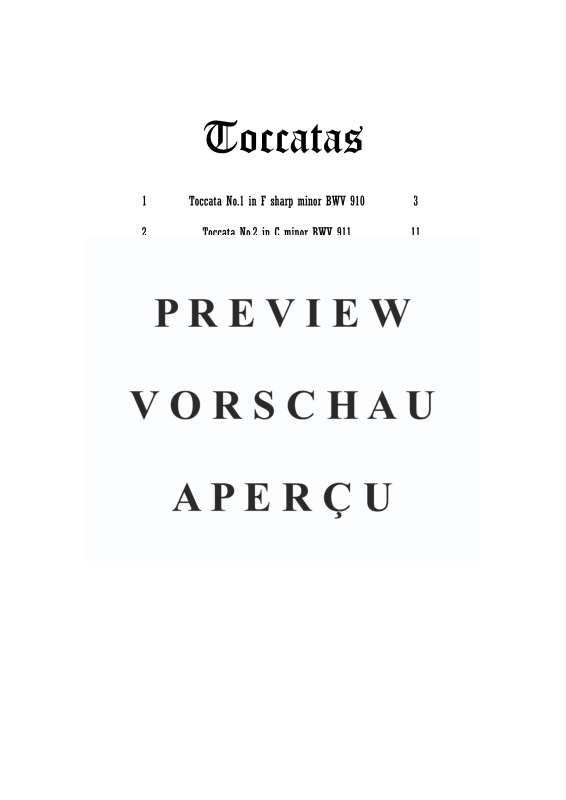 Produktgalerie: Seite 3 von 11 7 Toccatas BWV 910-916, , Cembalo/Klavier Solo