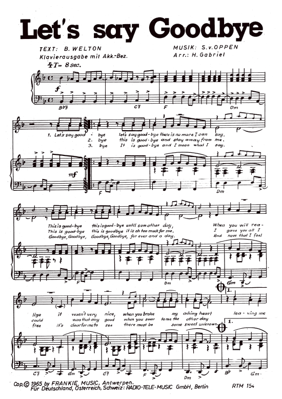 Produktbild zu: Let's Say Goodbye