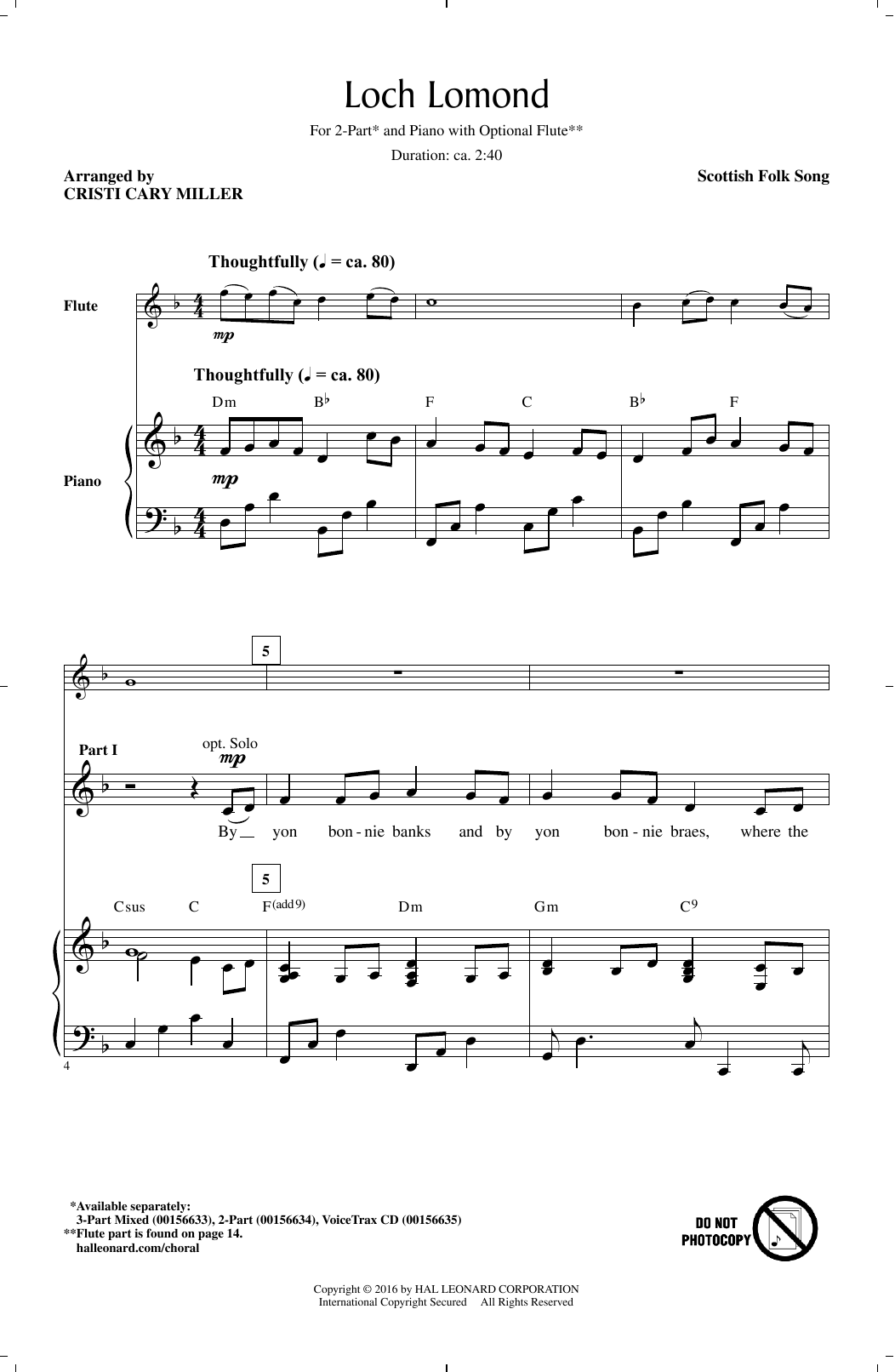 Produktgalerie: Seite 1 von 1 Loch Lomond, Cristi Cary Miller, Chor