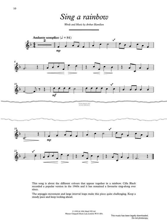 Product gallery: Page 1 of 1 Sing A Rainbow, Arthur Hamilton