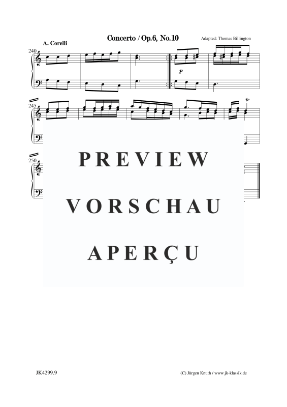 Produktgalerie: Seite 10 von 10 Concerto Op.6. No.10, , Klavier/Cembalo Solo