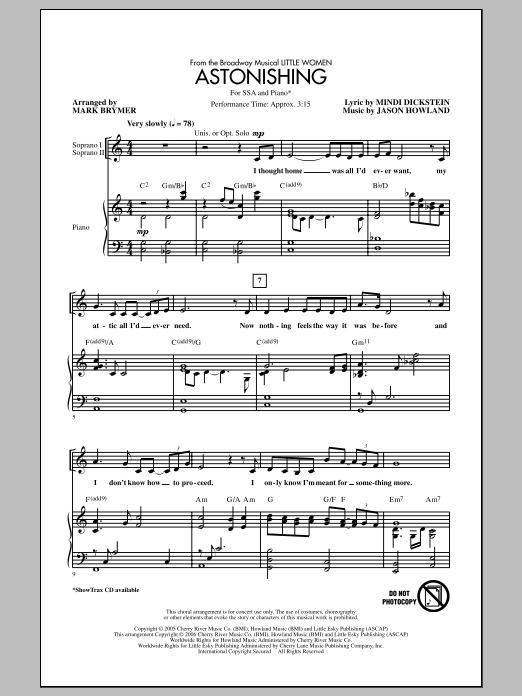 Produktgalerie: Seite 1 von 1 Astonishing, Mark Brymer, Chor