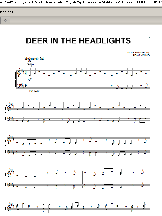 Product picture to: Deer In The Headlights