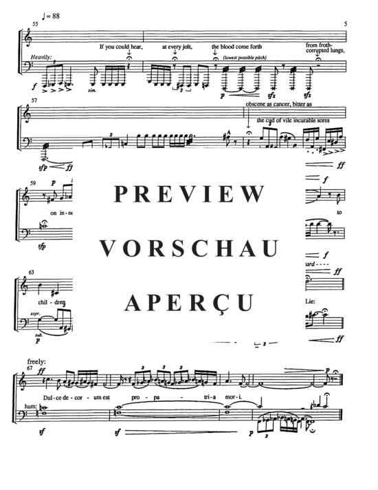 Produktgalerie: Seite 9 von 21 Three Songs of War , , (Duett für Tuba + Countertenor)