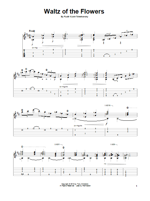 Produktbild zu: Waltz Of The Flowers (arr. Tony D'Addono)