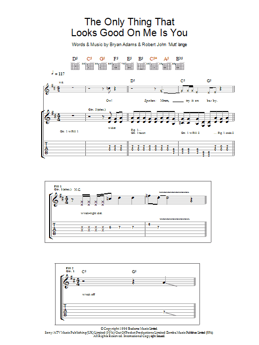 Produktgalerie: Seite 1 von 1 The Only Thing That Looks Good On Me Is You, Bryan Adams, Gitarre