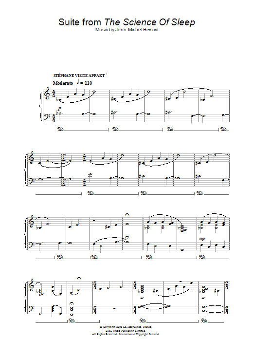Product gallery: Page 1 of 1 Suite (from The Science Of Sleep), Jean-Michel Bernard