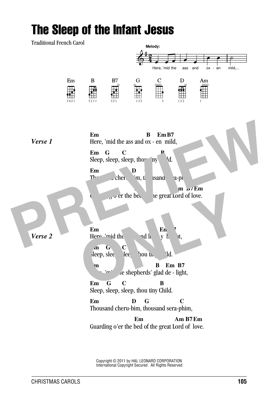 Product gallery: Page 1 of 1 The Sleep Of The Infant Jesus, Traditional French Carol
