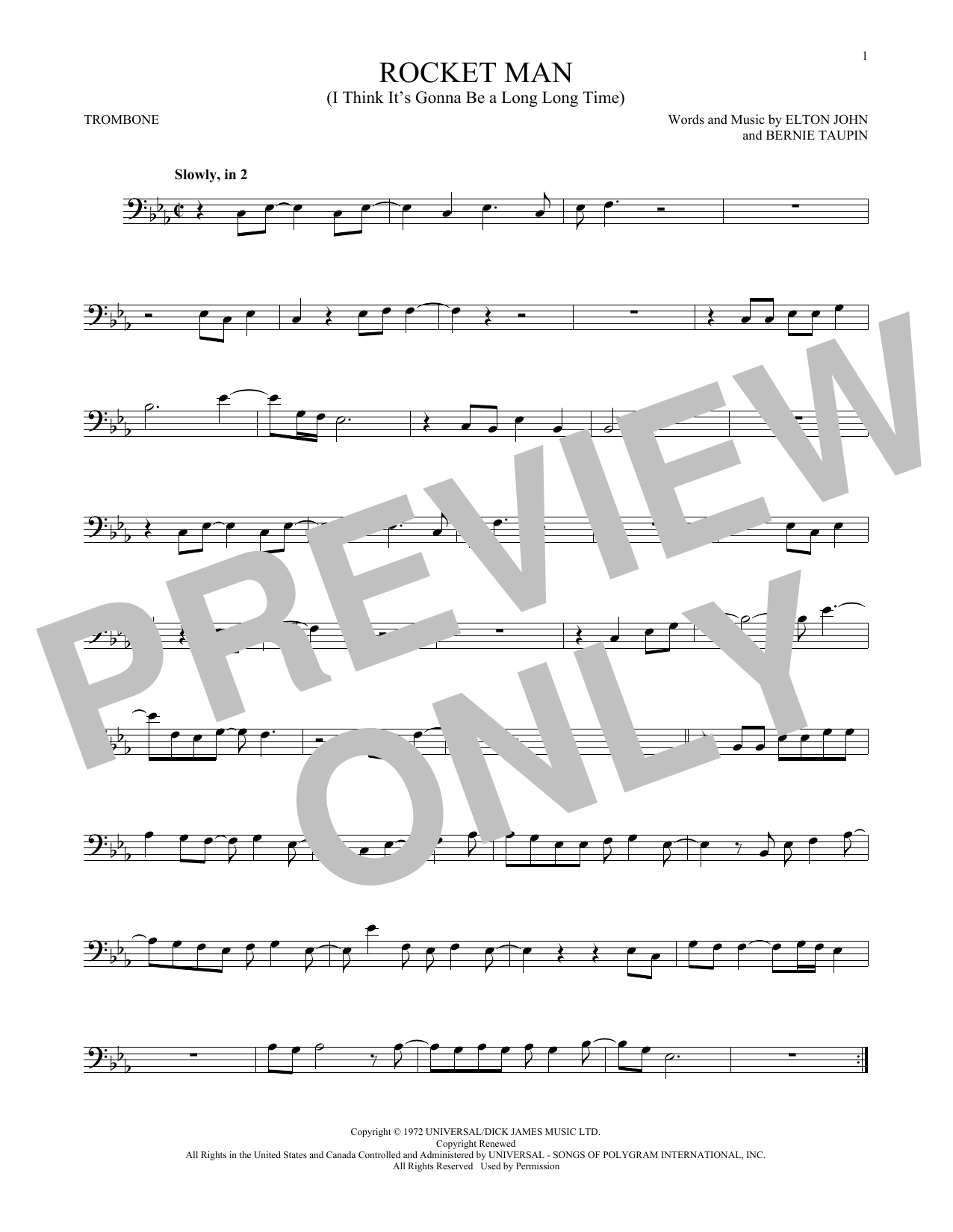 Product gallery: Page 1 of 1 Rocket Man (I Think It's Gonna Be A Long Long Time), Elton John
