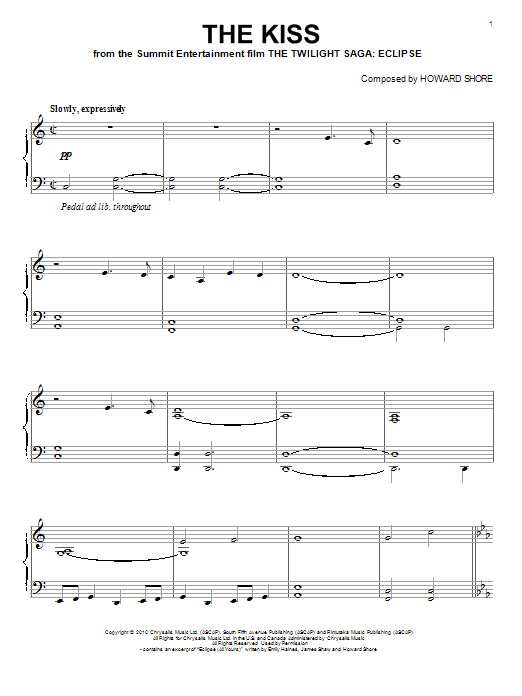Product gallery: Page 1 of 1 The Kiss, Howard Shore