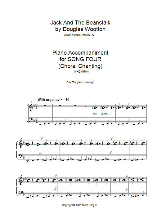 Produktbild zu: Song 4 (from Jack And The Beanstalk)