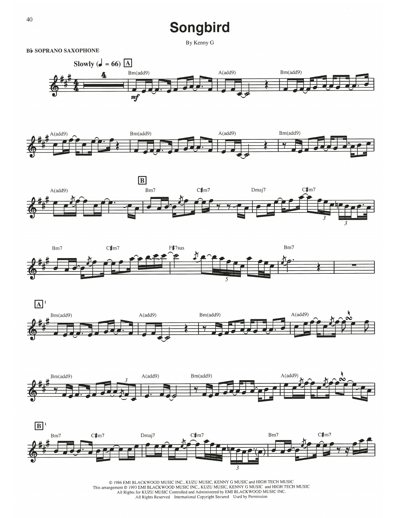 Product gallery: Page 1 of 1 Songbird, Kenny G