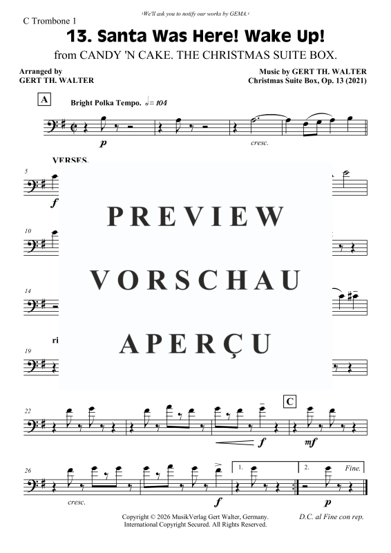Produktgalerie: Seite 9 von 10 Santa Was Here! Wake Up!, , Posaunenchor