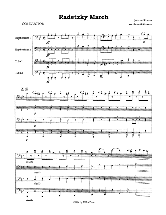 Product picture to: Radetzky Marsch Johann Strauss