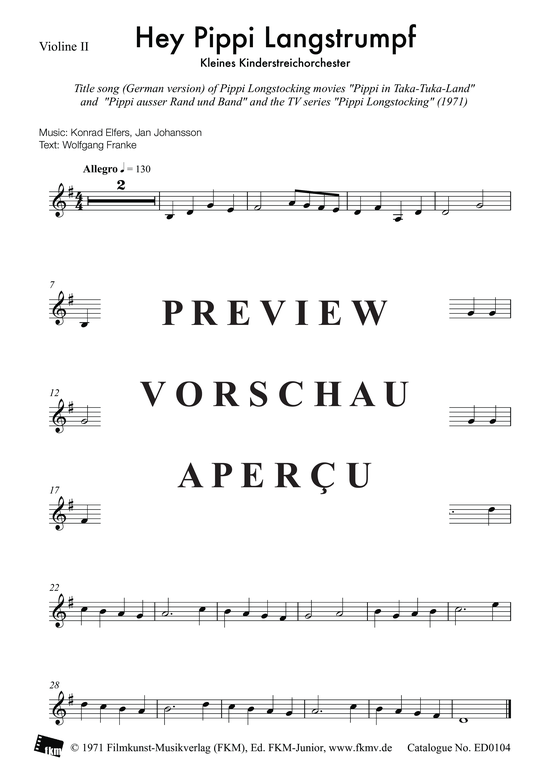 gallery: Pippi Langstrumpf: Violine 2 , , (Geige)
