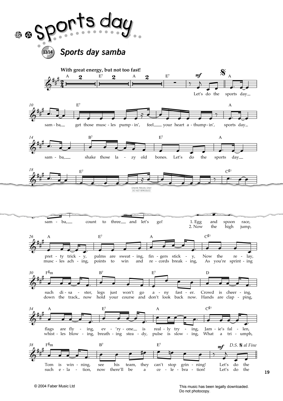 Produktbild zu: Sports Day Samba