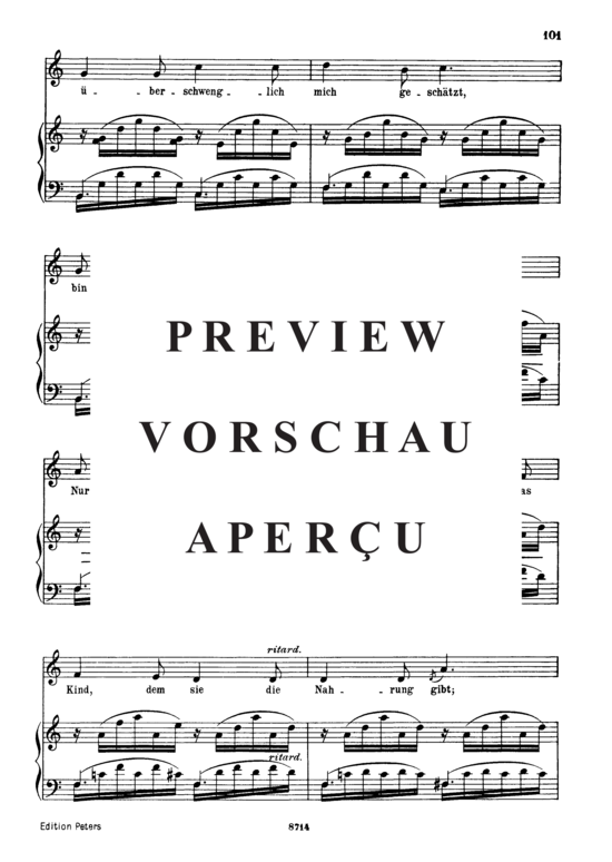 Product gallery: Page 3 of 5 An meinem Herzen, an meiner Brust, Op. 42 No.7, , Medium Voice and Piano