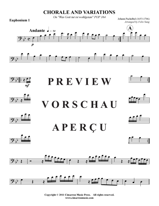 Product gallery: Page 6 of 17 Choral u.Variationen über Was Gott tut ist wohlgetan , , (Tuba Quartet: 2x Baritone, 2xTuba)