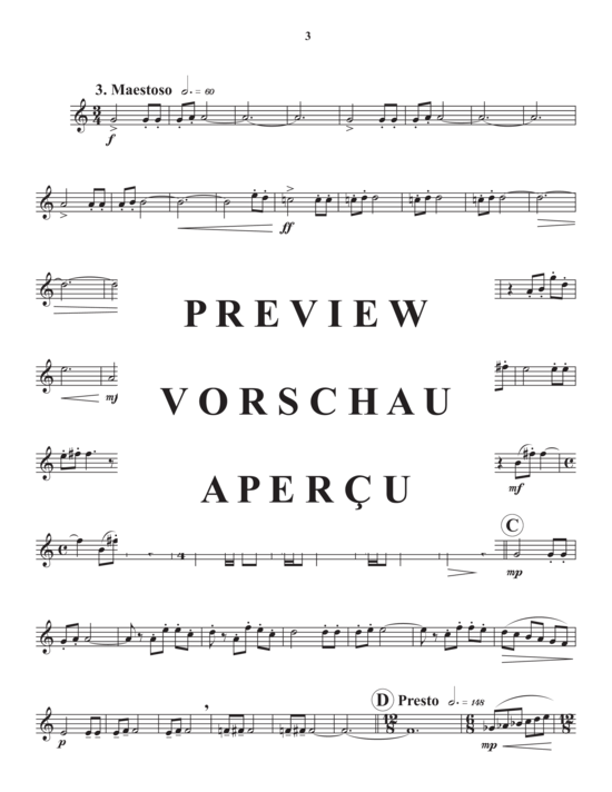 Produktgalerie: Seite 15 von 21 Three Sketches , , (Blechbläser Quartett)