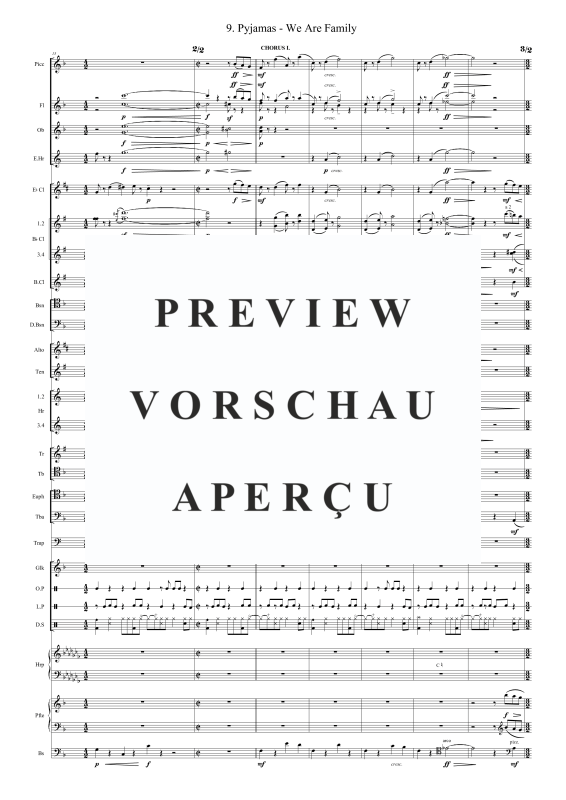 Produktgalerie: Seite 4 von 11 Pyjamas - We Are Family, , Blasorchester