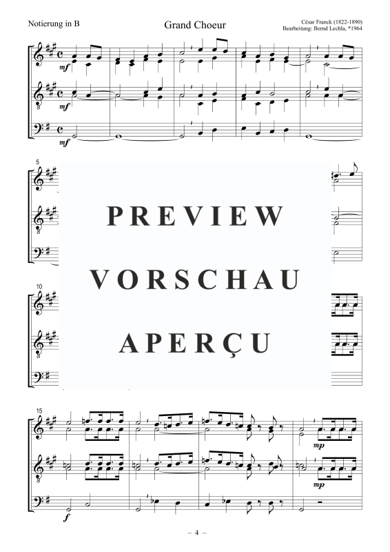 Produktgalerie: Seite 5 von 7 Grand Choeur, , Posaunenchor