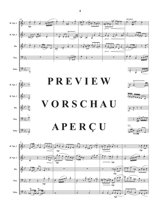 Produktgalerie: Seite 6 von 21 Adagio and Fugue in c minor , , (Blechbläser Quintett)